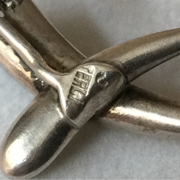 Sigi Pineda Silver & Nephrite Jade Clip Earrings - Stamped - circa 1950s - Picture 5 of 8